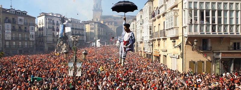Vitoria-Gasteiz w Hiszpanii (Kraj Basków) - obchody święta Fiestas de la Virgen Blanca