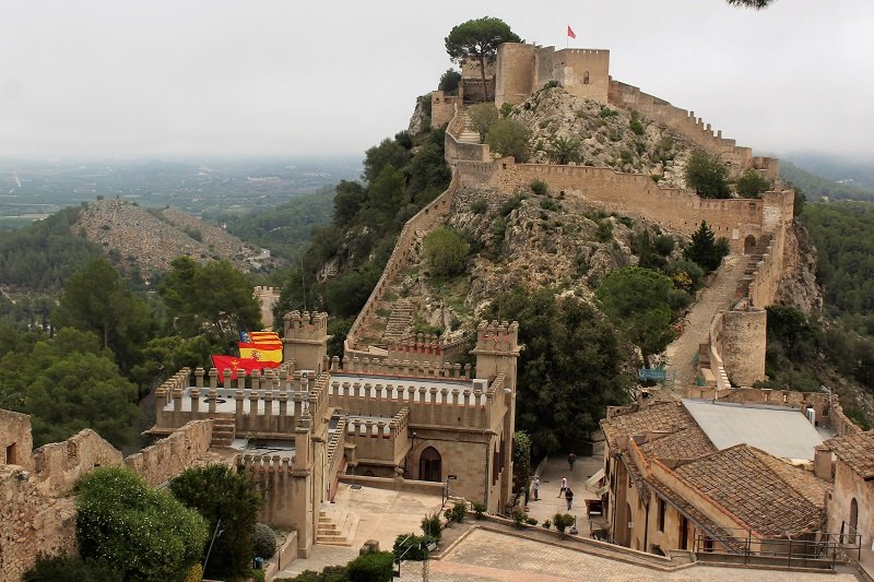 Hiszpania - zamek Castell de Xátiva niedaleko Walencji