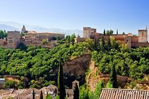 Arabski pałac Alhambra w Granadzie (Hiszpania)