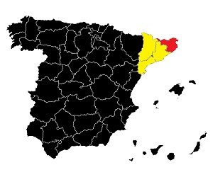 Prowincja Gerona / Girona - Mapa