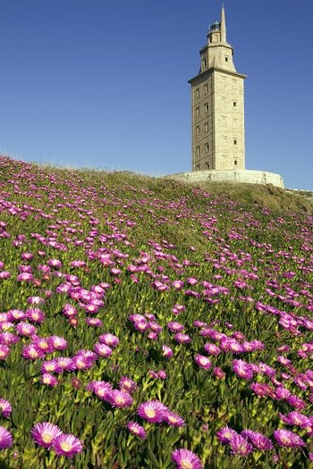 Wieża Herkulesa w La Coruna (Hiszpania)
