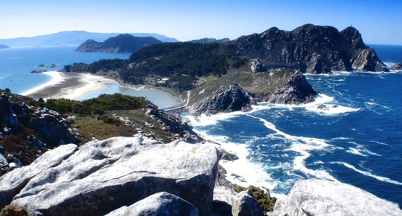 Islas Cies i Park Narodowy Atlantyckich Wysp Galicji w Hiszpanii