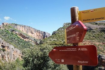 Atrakcje Alquézar - szlak Ruta de las Pasarelas del Vero
