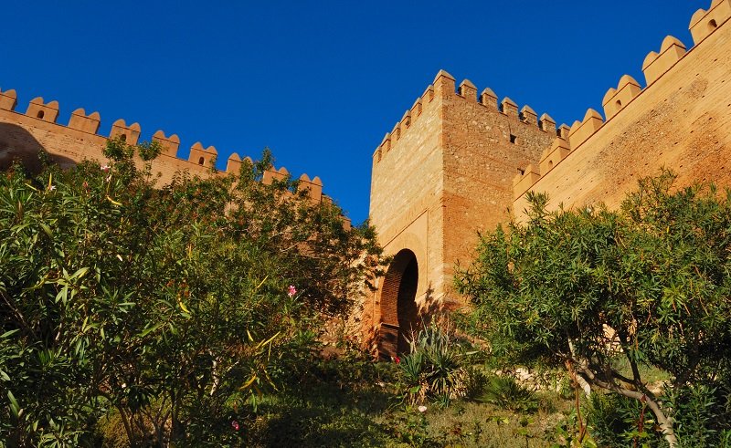 Alcazaba - arabski zamek w mieście Almería