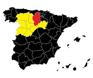 Burgos, Hiszpania - mapa prowincji