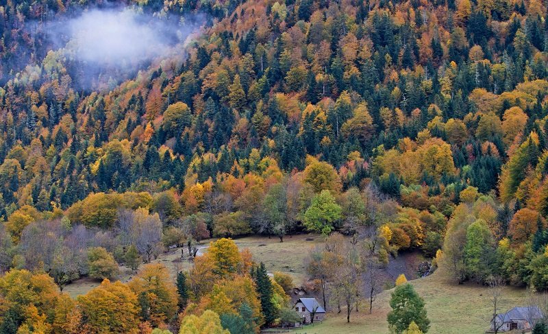 Jesień w Hiszpanii - Valle de Aran (Katalonia)